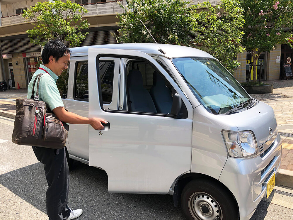 現場訪問